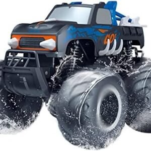 Threeking 1:16 Waterproof Monster Truck Pickup Toys RC Cars Remote Control Car Truck Toys 4WD All Terrain Off-Road Car Toy Gifts Presents 6 7 8 9 10 11 12 Year Old Kids Boys Girls Toys