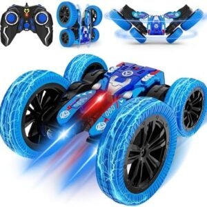 Remote Control Car, Double Sided RC Car, 4WD Off-Road Stunt Car with 360° Flips